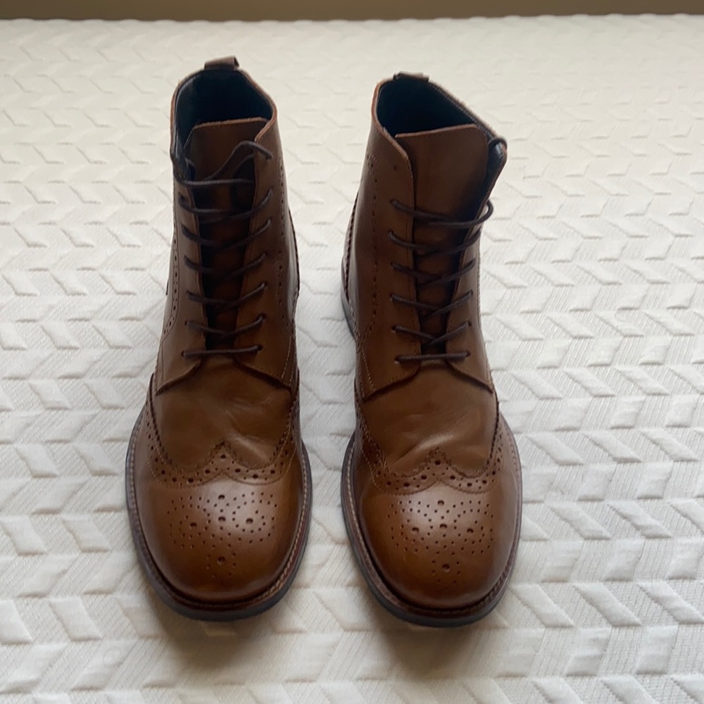 COPY - 9.5 Brown STAFFORD DRESS SHOES